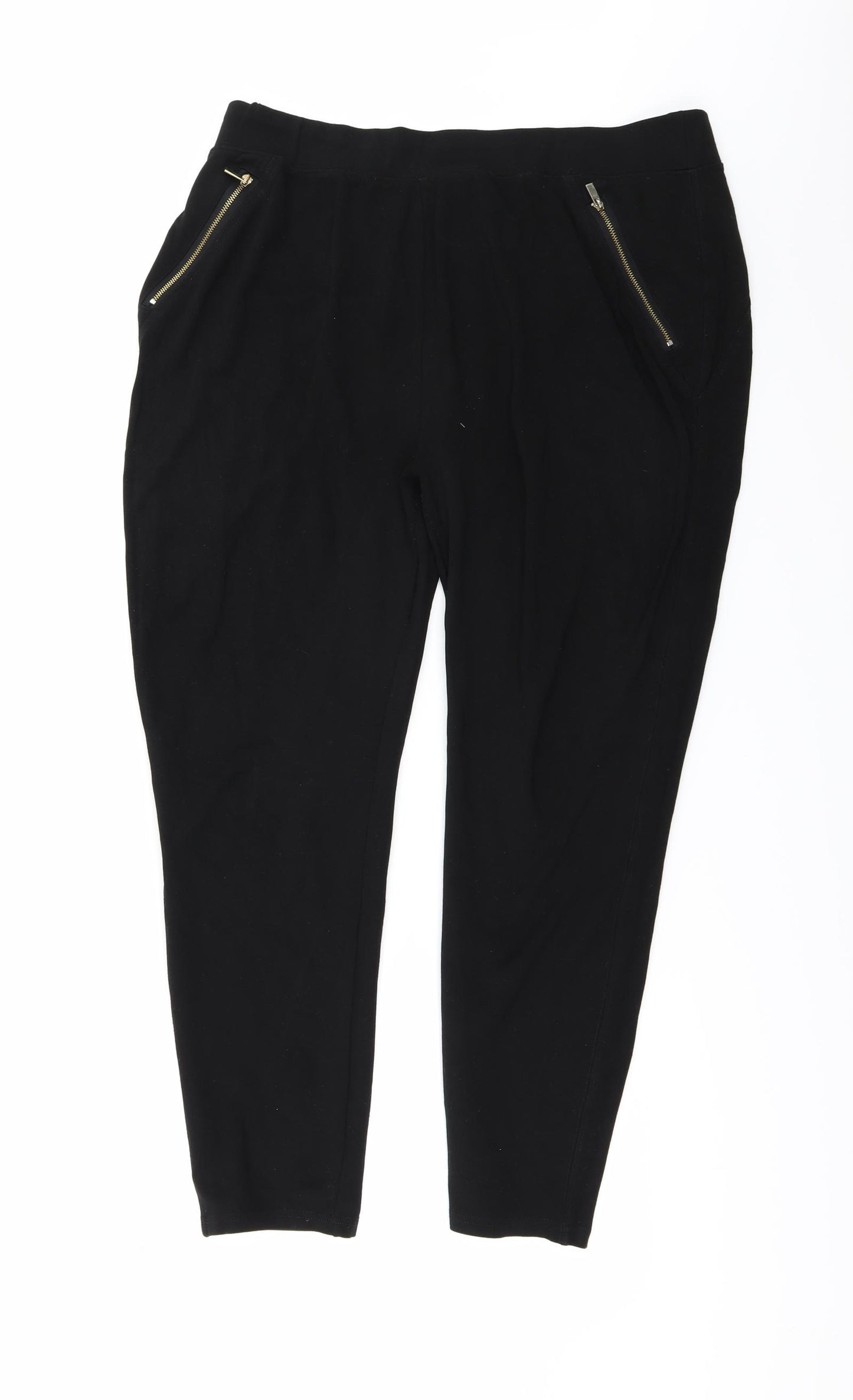 New Look Womens Black   Trousers  Size 18 L27 in