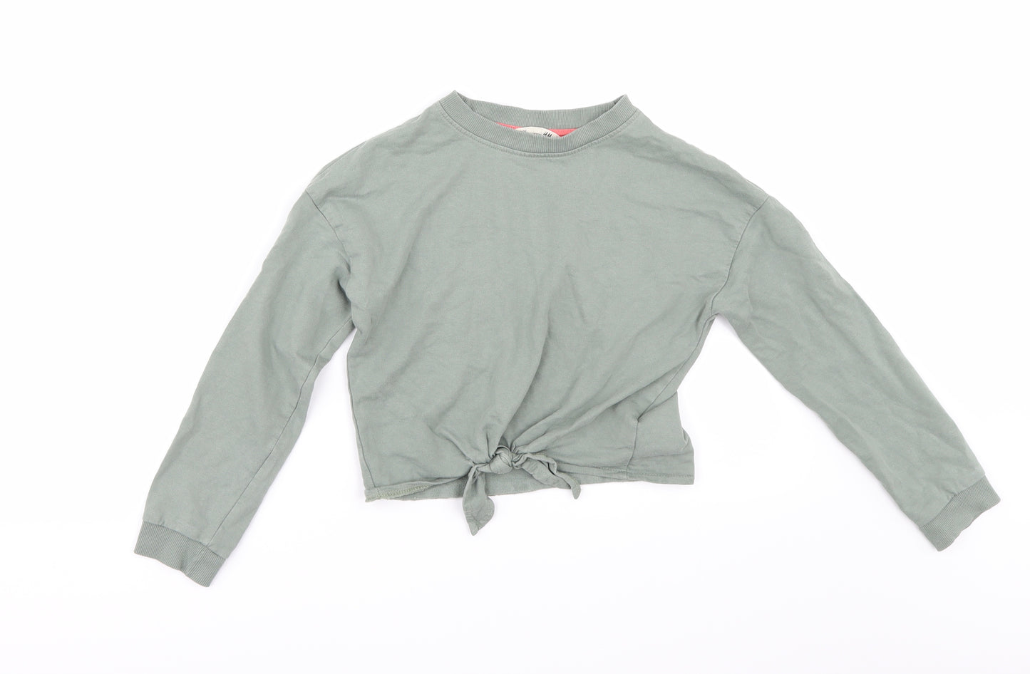 H&M Girls Green   Pullover Sweatshirt Size 9-10 Years
