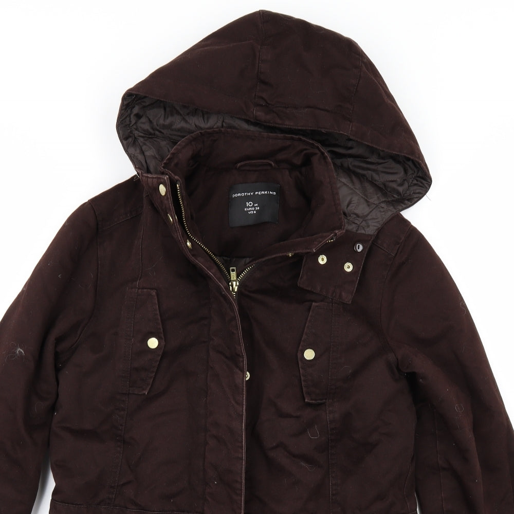 Dorothy Perkins Womens Brown   Jacket  Size 10