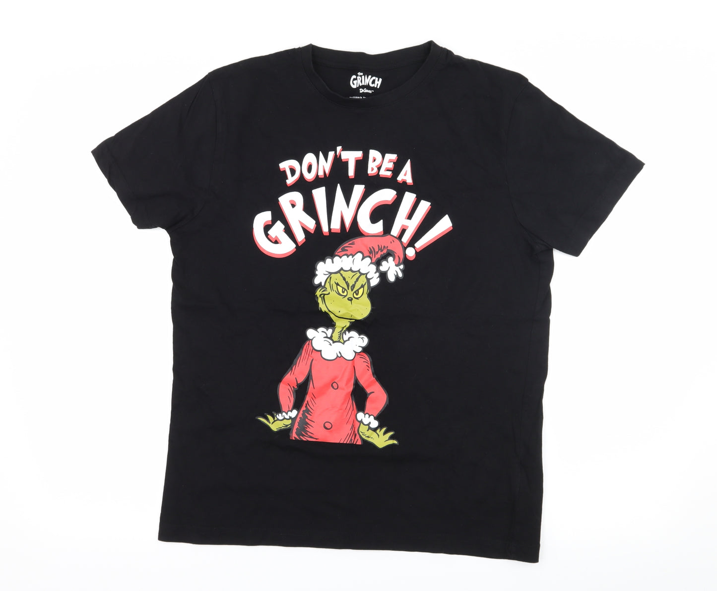 The Grinch Mens Black  Jersey  T-Shirt Size M