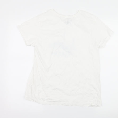 Priamrk Womens White  Jersey Basic T-Shirt Size 12  - Berlin