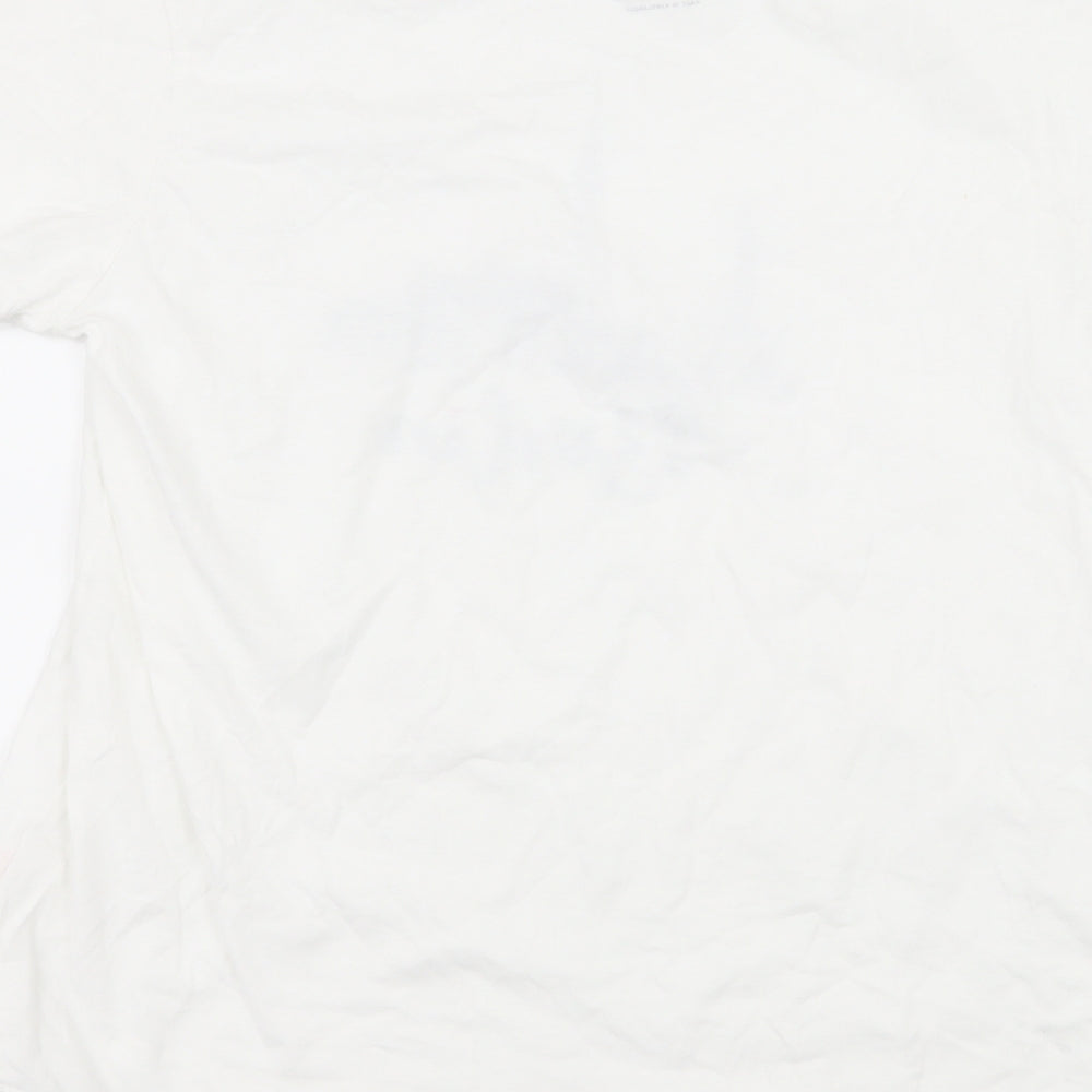 Priamrk Womens White  Jersey Basic T-Shirt Size 12  - Berlin