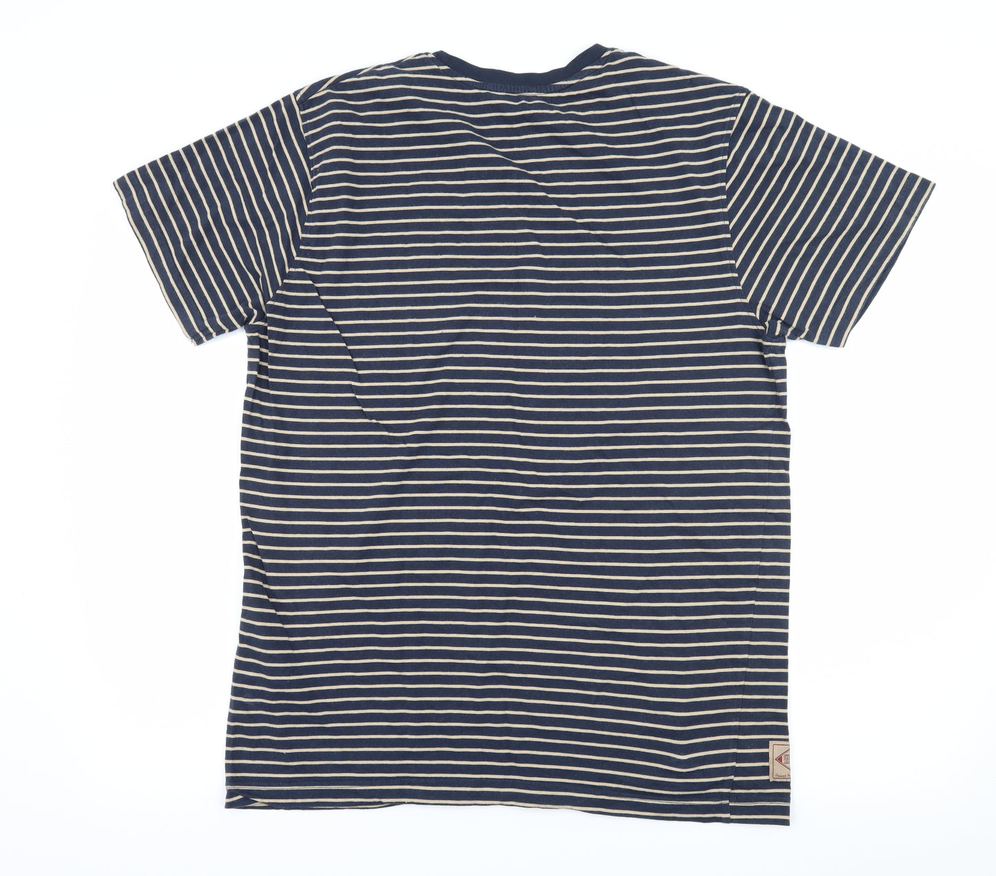 Regatta Mens Blue Striped Jersey  T-Shirt Size L