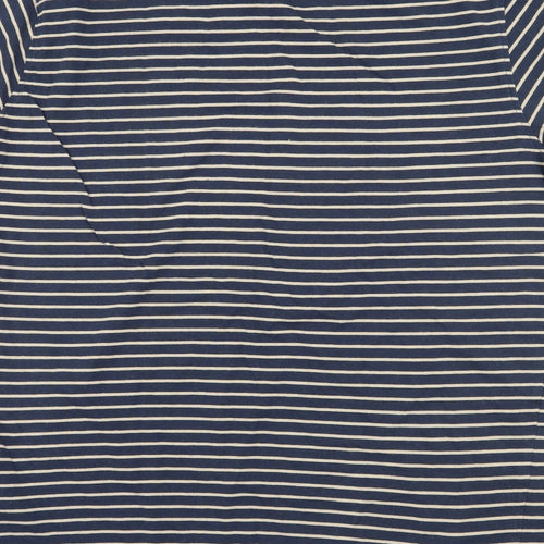 Regatta Mens Blue Striped Jersey  T-Shirt Size L