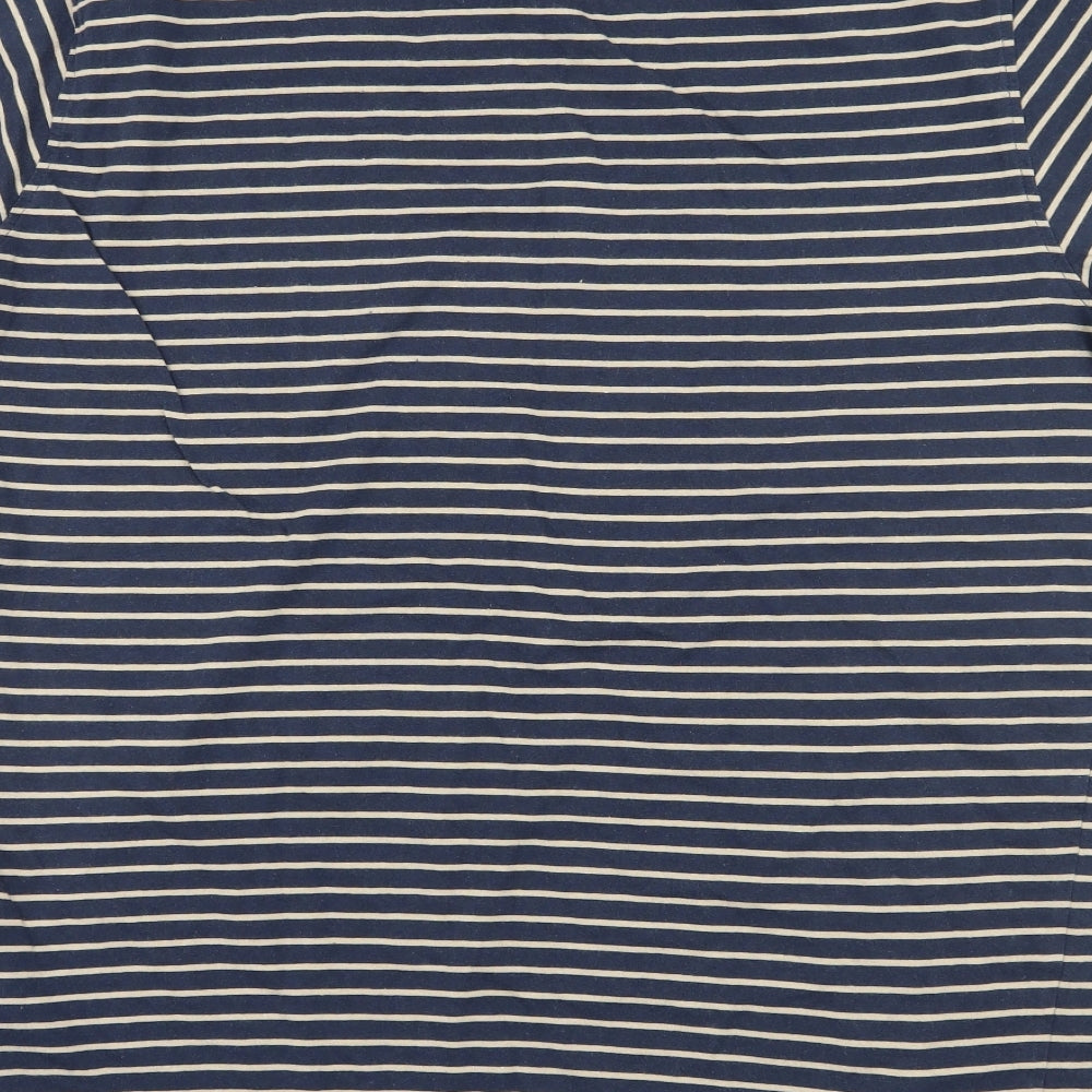 Regatta Mens Blue Striped Jersey  T-Shirt Size L