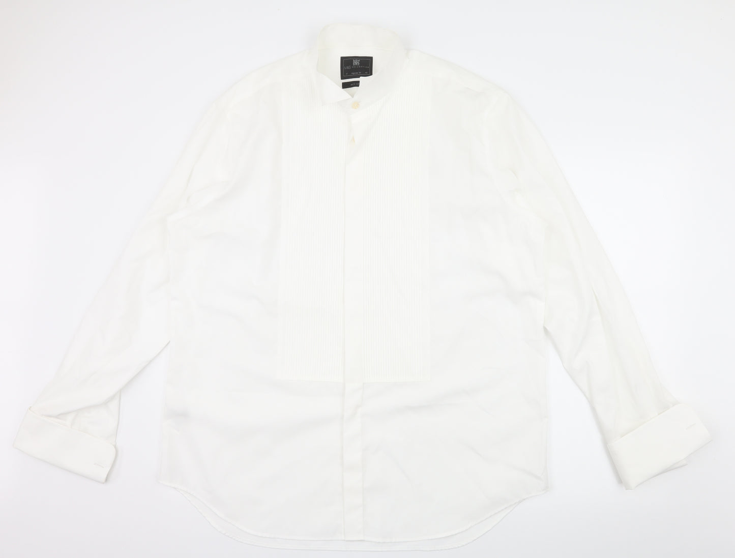 Marks and Spencer Mens White    Dress Shirt Size 17