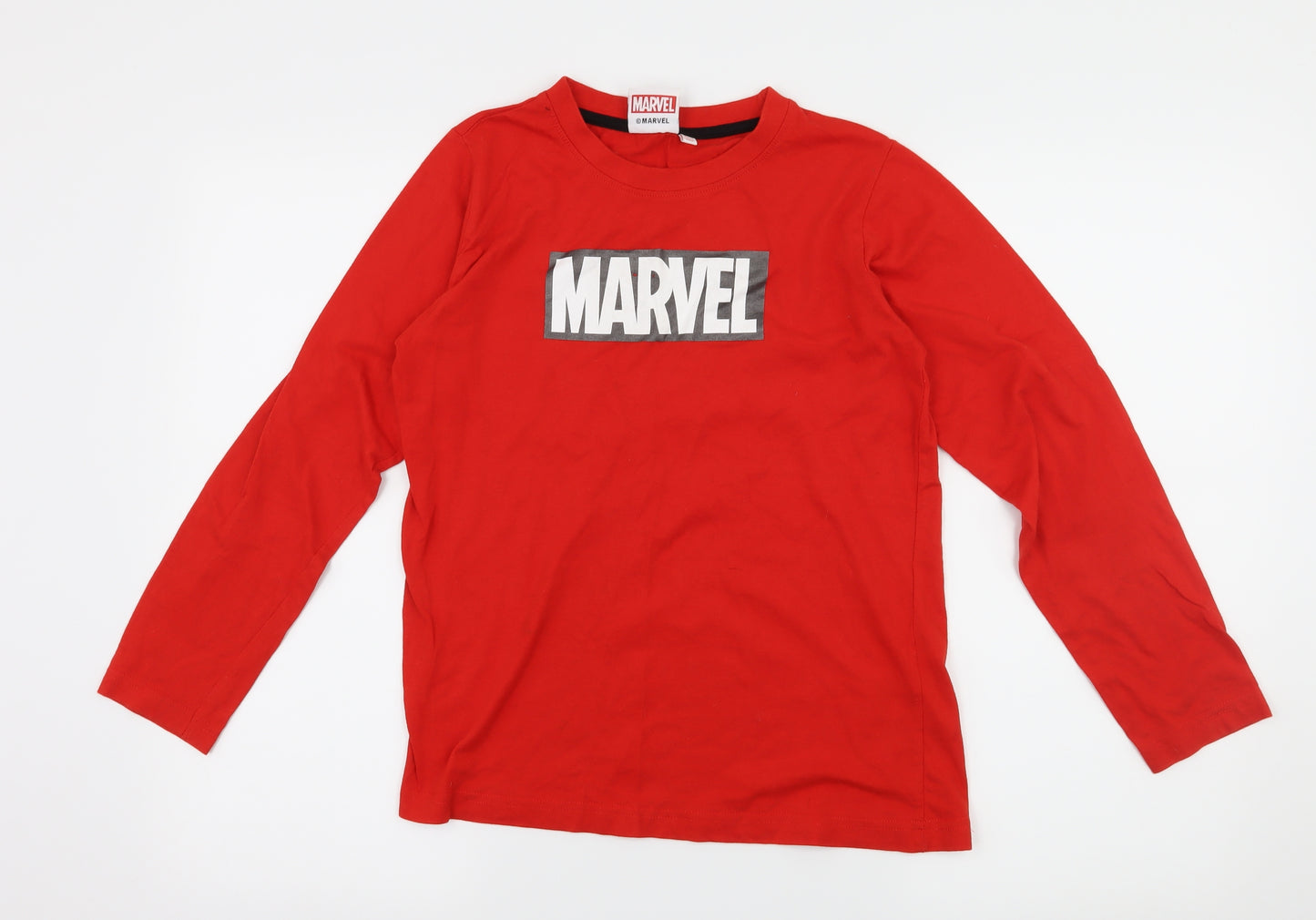 Primark Boys Red  Jersey Basic T-Shirt Size 11-12 Years  - Marvel