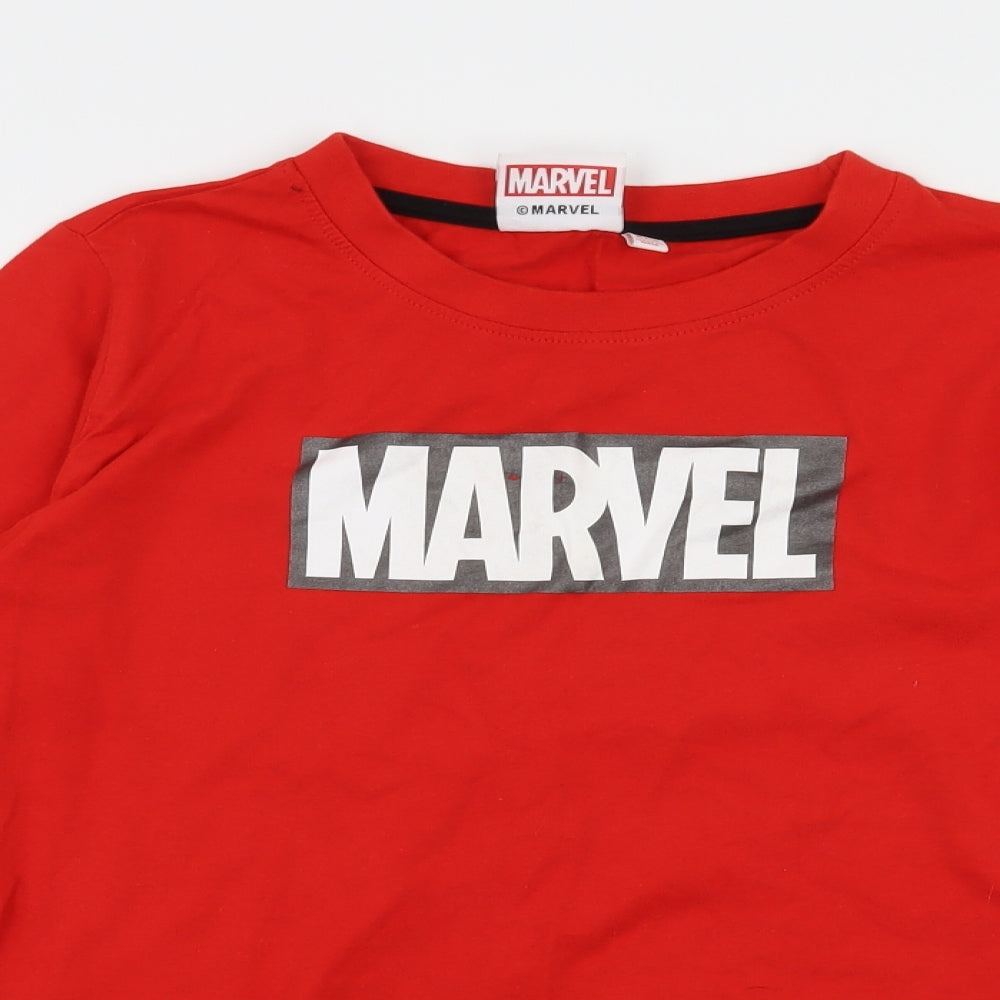 Primark Boys Red  Jersey Basic T-Shirt Size 11-12 Years  - Marvel