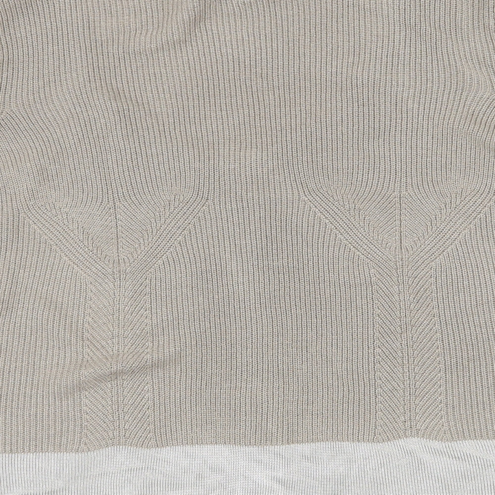 Per Una Womens Grey  Knit Basic T-Shirt Size 18