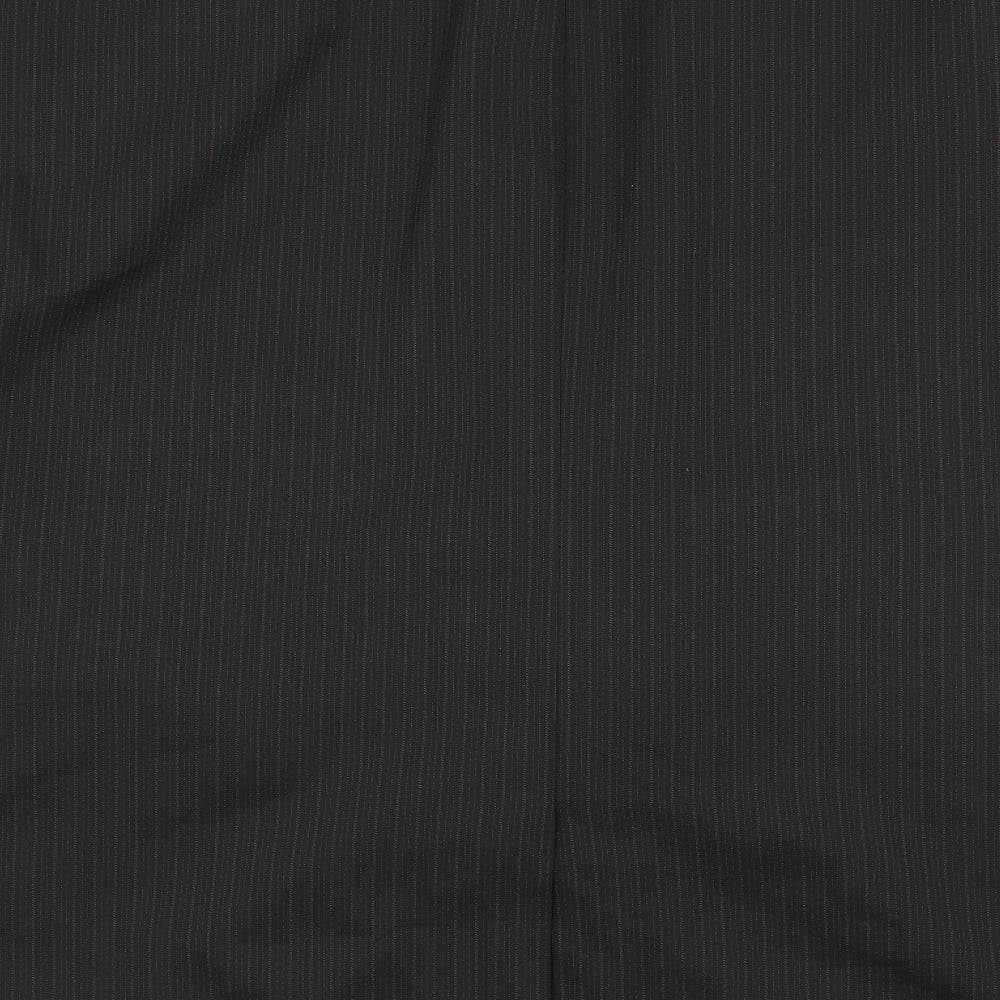 Taylor & Wright Mens Black Striped  Jacket Suit Jacket Size 2XL