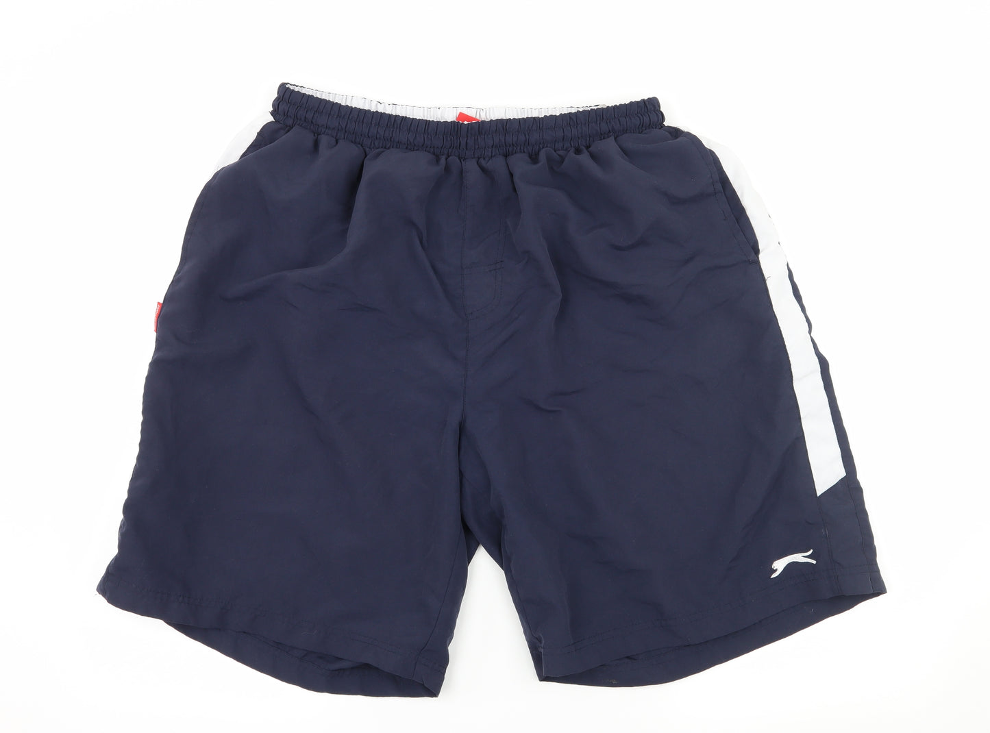 Slazenger Mens Blue Striped  Sweat Shorts Size 2XL