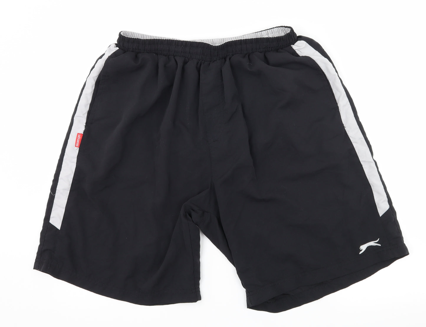 Slazenger Mens Black  Jersey Sweat Shorts Size 2XL