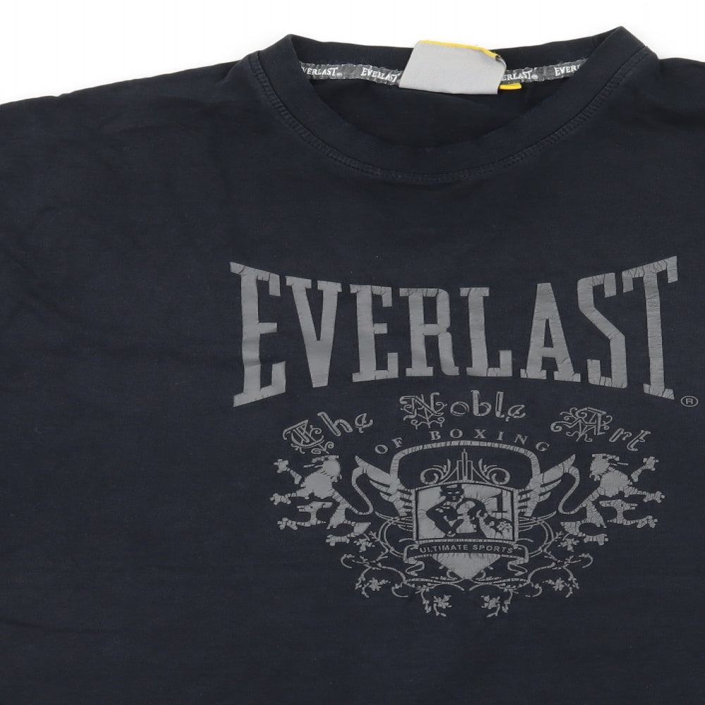Everlast Mens Black  Jersey  T-Shirt Size XL