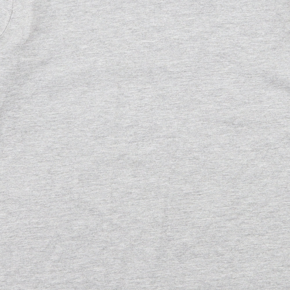 Preworn Girls Grey  Jersey Basic T-Shirt Size 10 Years  - Roller Skate