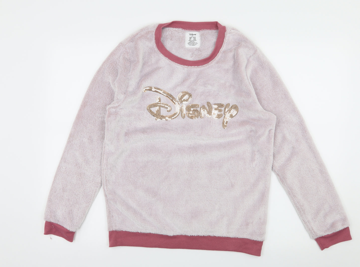 Love to Lounge Womens Pink Solid Microfibre Top Pyjama Top Size 10  - Disney