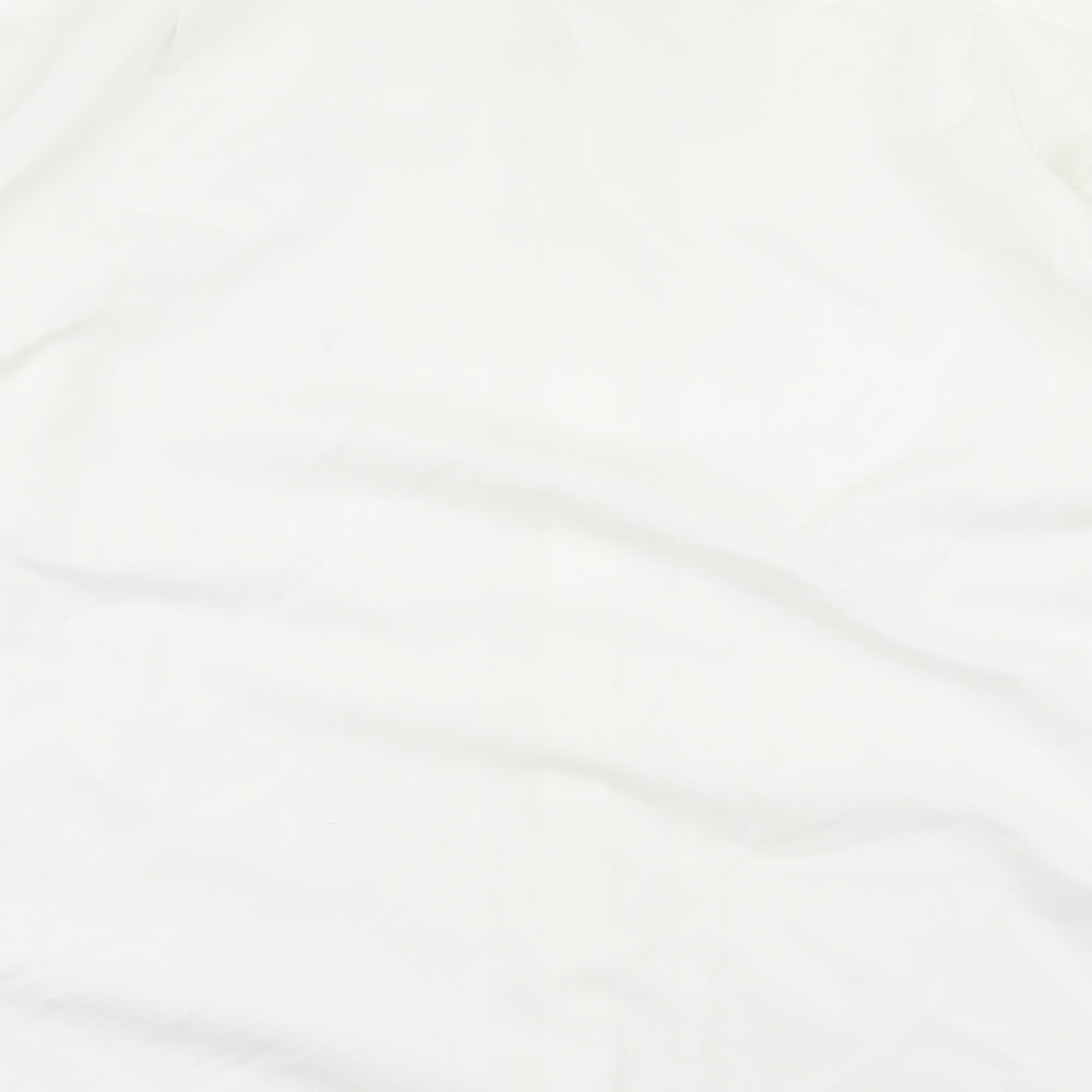 Marks and Spencer Mens White    Dress Shirt Size 16.5  - Pleated