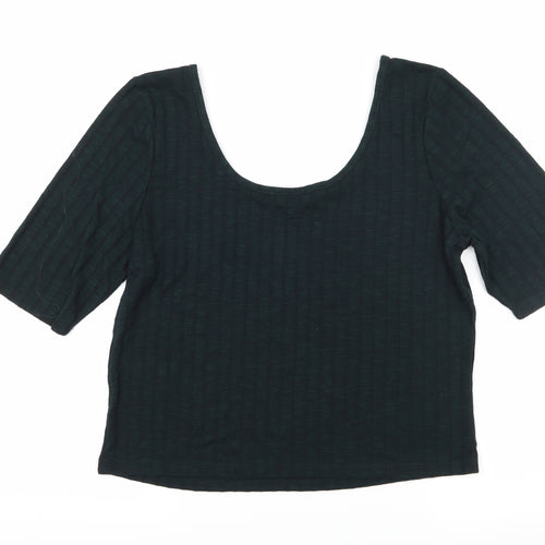 New Look Womens Green  Jersey Basic T-Shirt Size 18