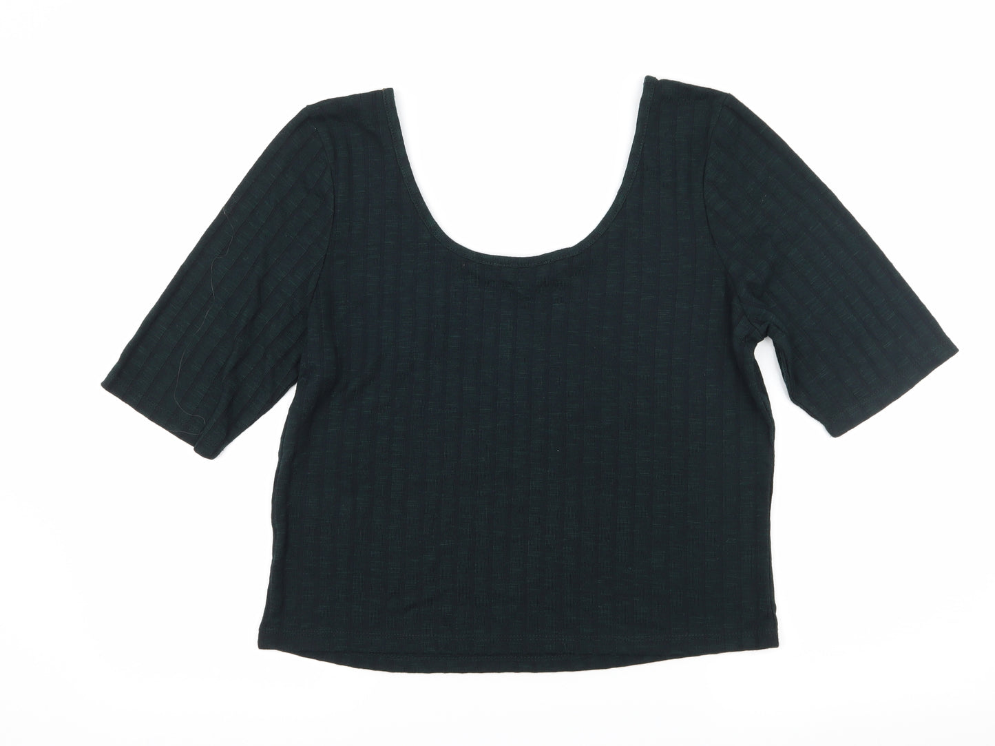 New Look Womens Green  Jersey Basic T-Shirt Size 18