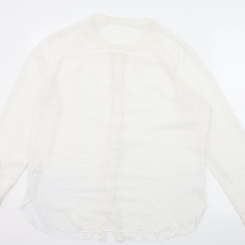 Matalan Womens White Polka Dot  Basic Blouse Size 14
