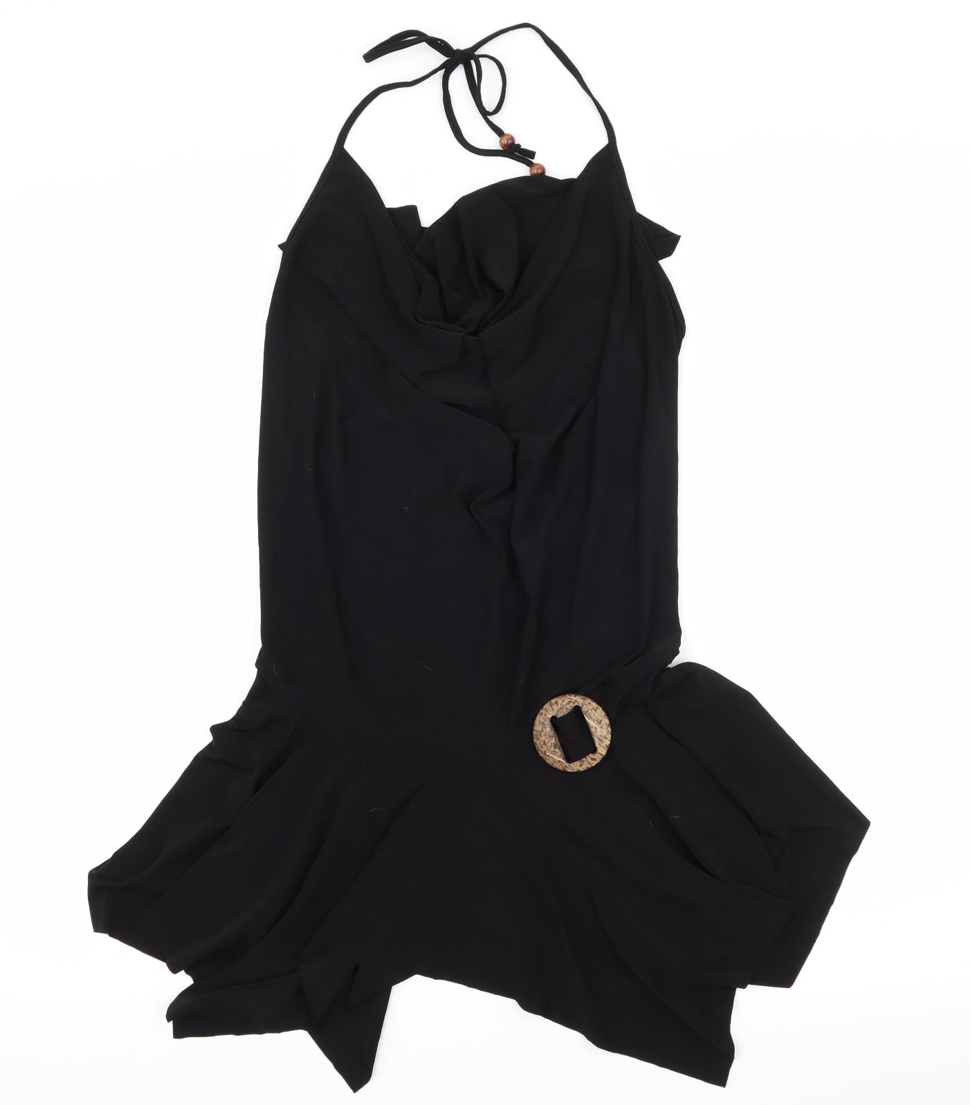 MK One Womens Black  Jersey Slip Dress  Size 12  - Backless