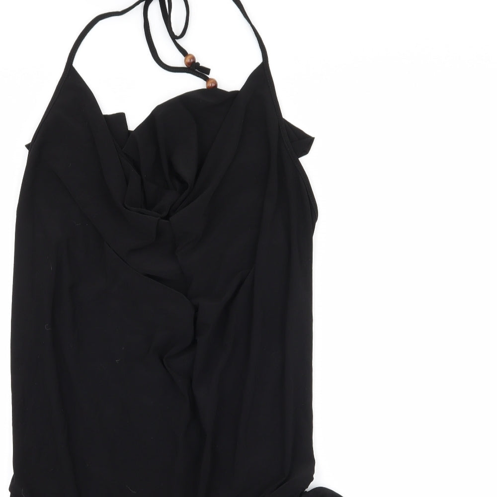MK One Womens Black  Jersey Slip Dress  Size 12  - Backless