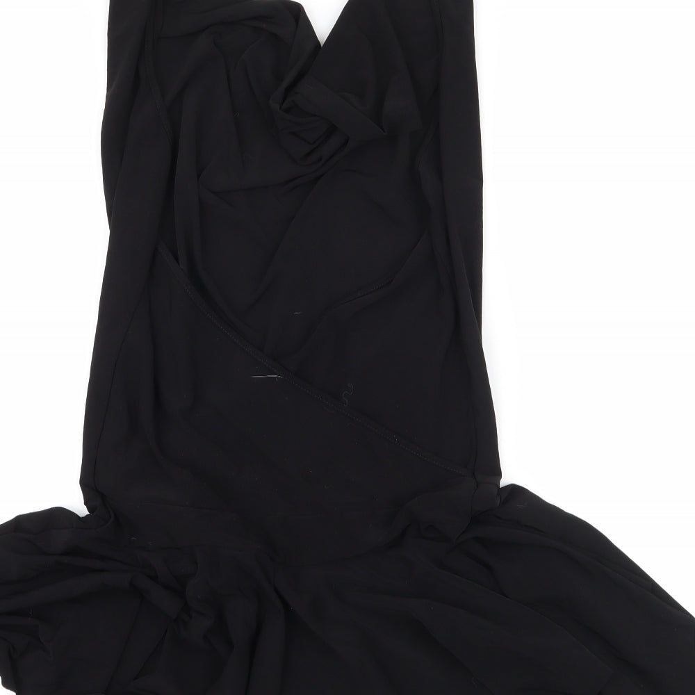 MK One Womens Black  Jersey Slip Dress  Size 12  - Backless