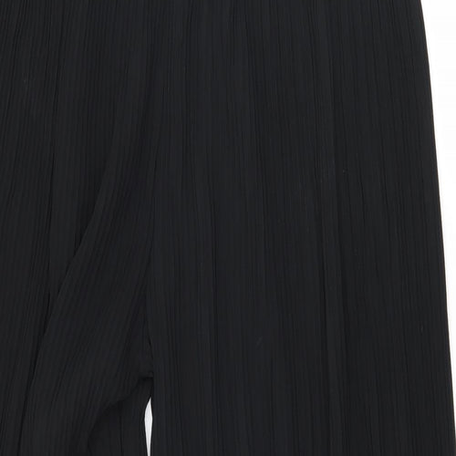 Apri Womens Black   Cropped Trousers Size M L20 in - Pleated