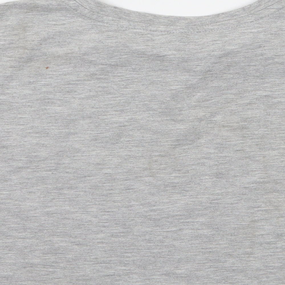 Primark Girls Grey Striped Jersey Basic T-Shirt Size 9-10 Years  - New York Vibes