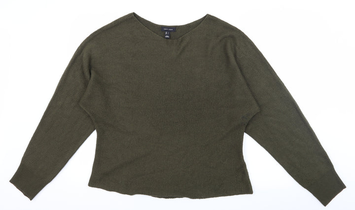 New Look Womens Green  Knit Pullover Jumper Size L
