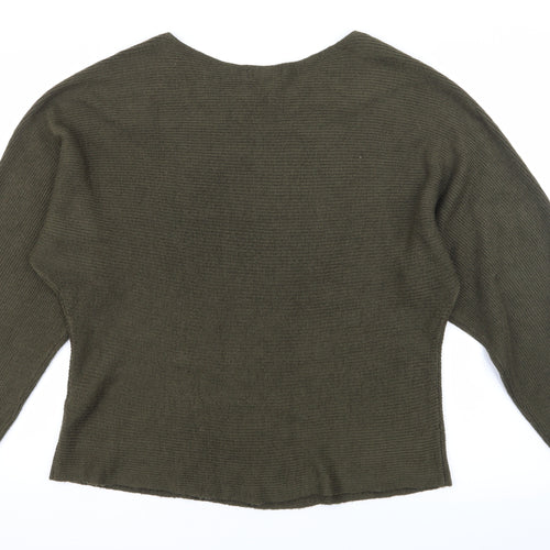 New Look Womens Green  Knit Pullover Jumper Size L