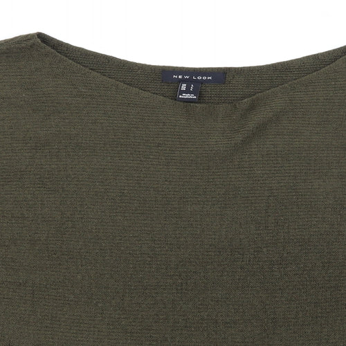 New Look Womens Green  Knit Pullover Jumper Size L