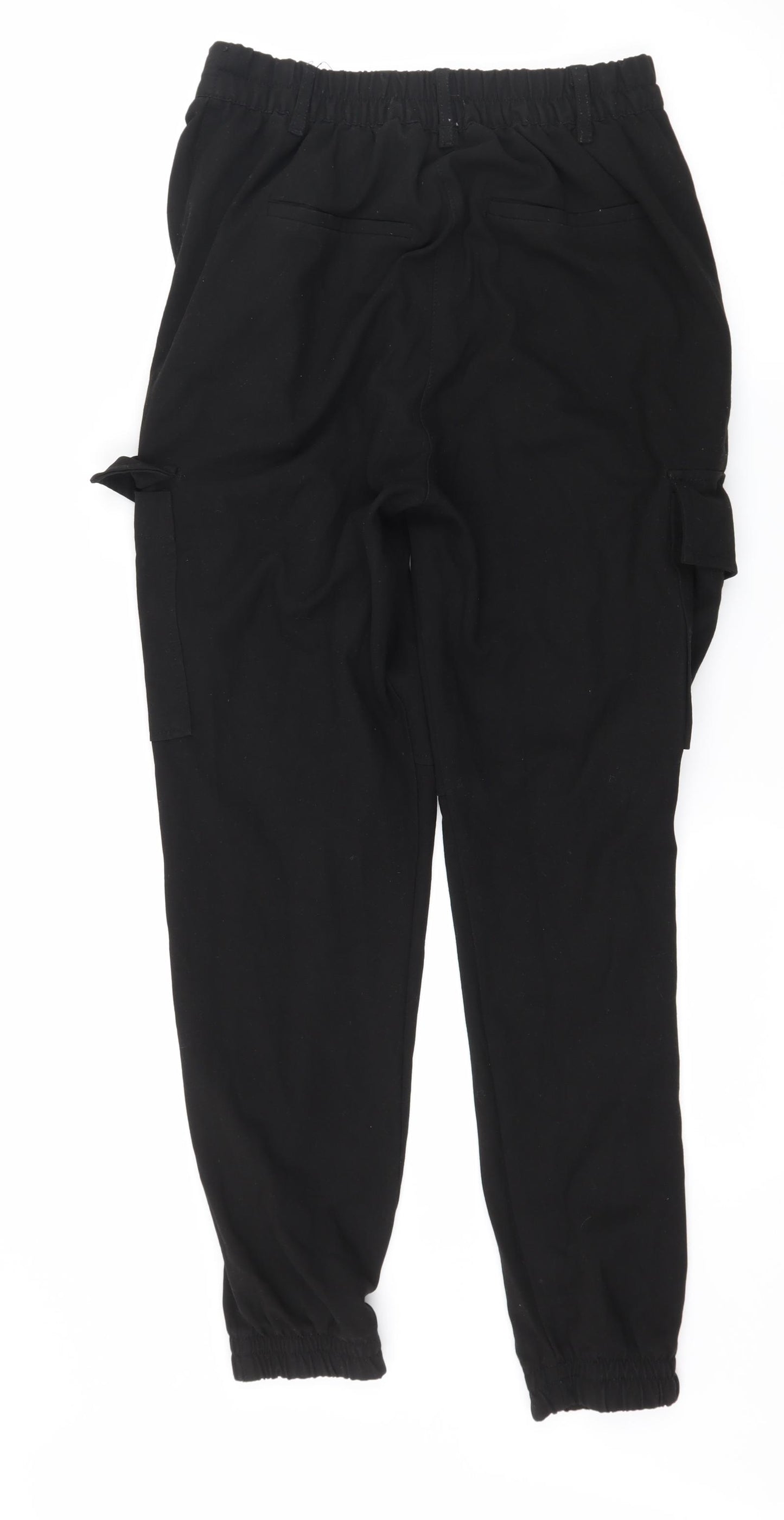 Bershka Womens Black   Cargo Trousers Size 8 L28 in