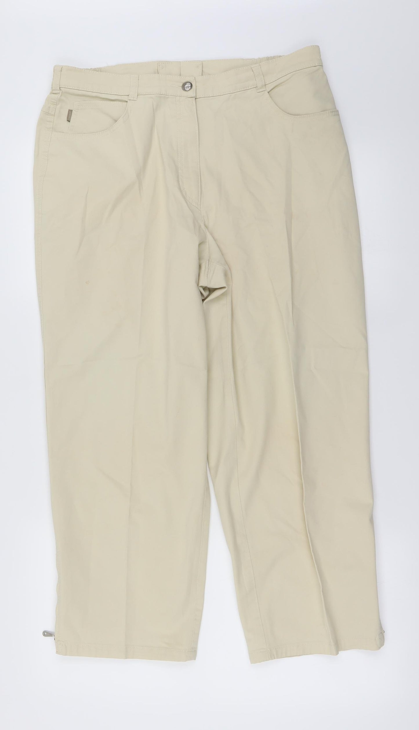 Preworn Womens Ivory   Trousers  Size 32 in L32 in