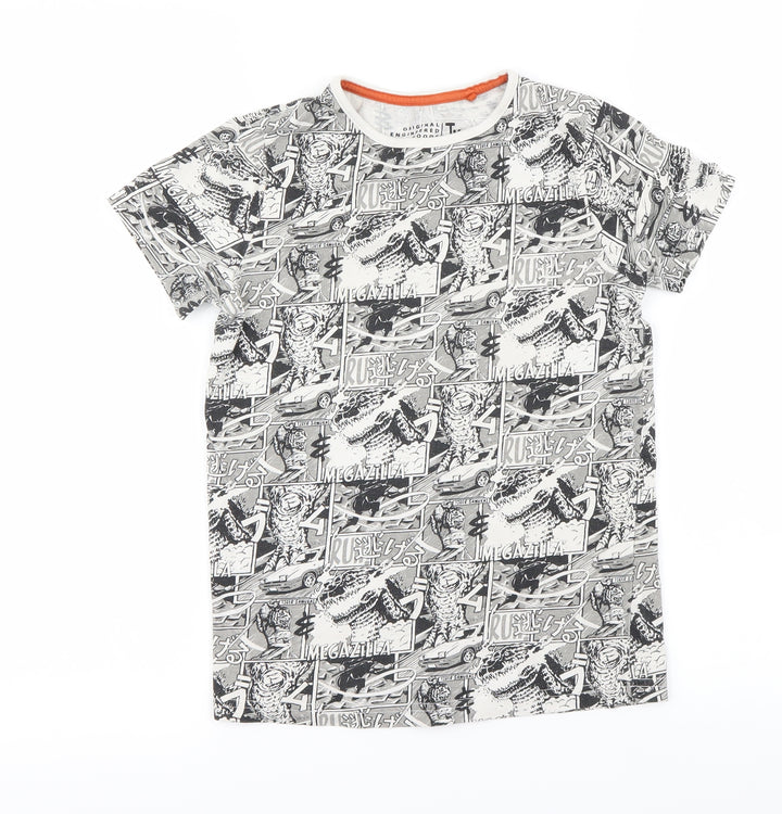 TU Boys Grey Basic T-Shirt Size 8 Years