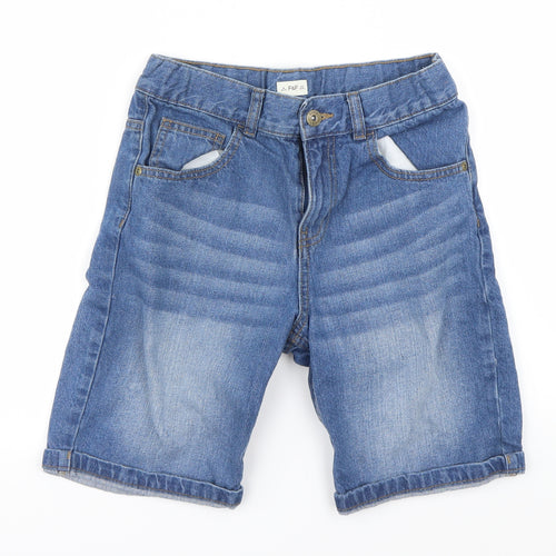 F&F4 Girls Blue   Cut-Off Shorts Size 10-11 Years