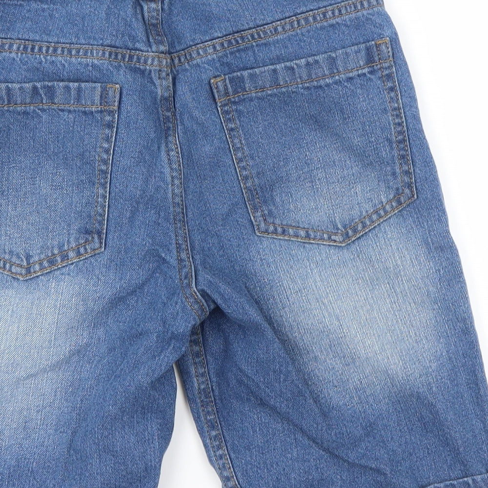F&F4 Girls Blue   Cut-Off Shorts Size 10-11 Years