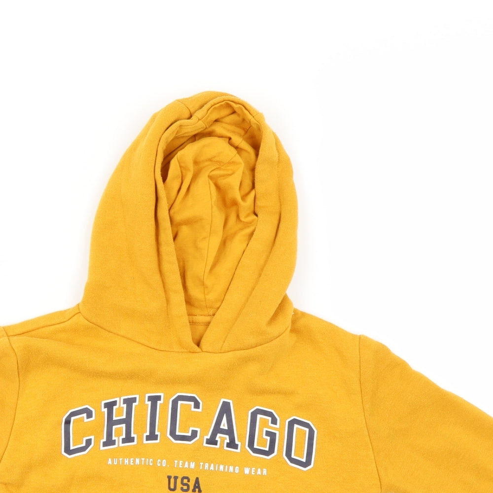 Primark Boys Yellow   Pullover Hoodie Size 3-4 Years