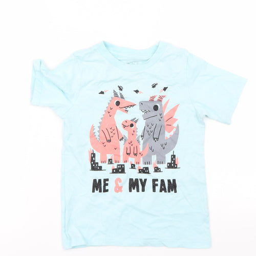 The Children's Place Boys Blue   Basic T-Shirt Size 4 Years