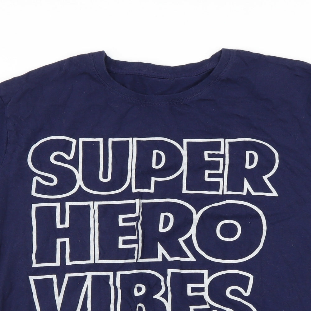 Preworn Mens Blue    T-Shirt Size XL