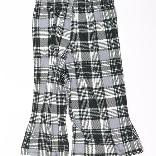 ASOS Womens Grey Check  Trousers  Size 16 L23 in