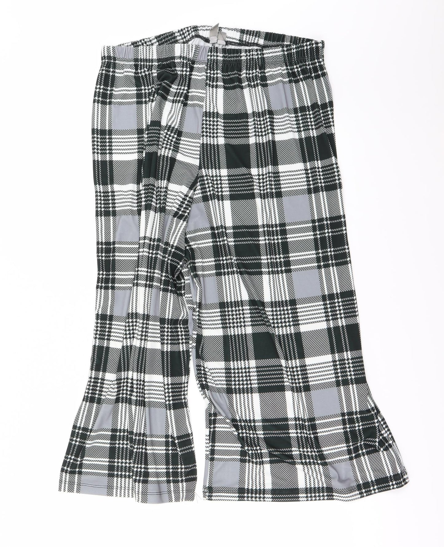 ASOS Womens Grey Check  Trousers  Size 16 L23 in