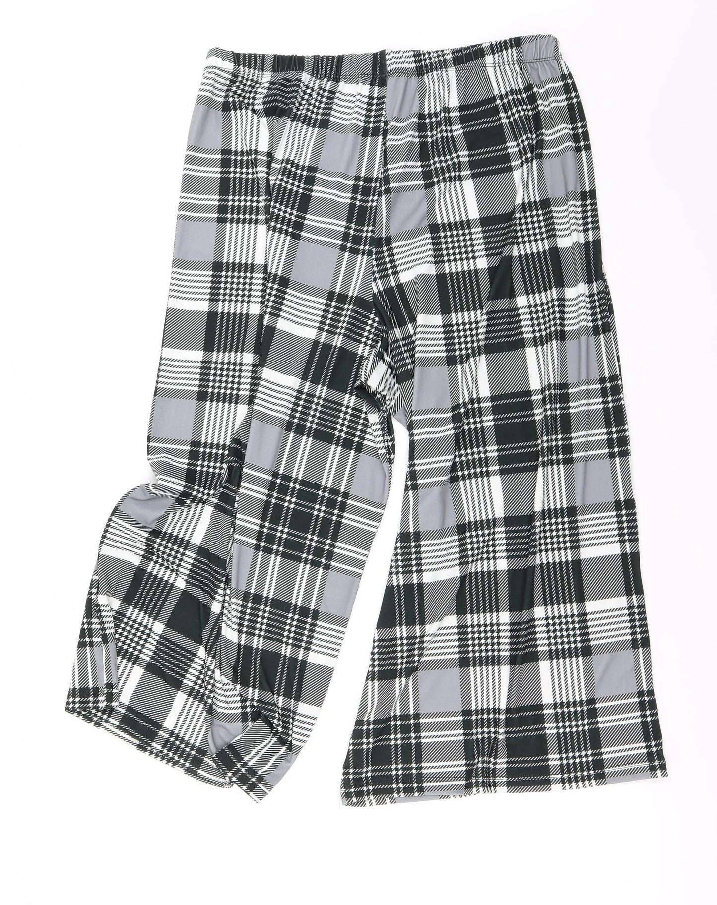 ASOS Womens Grey Check  Trousers  Size 16 L23 in