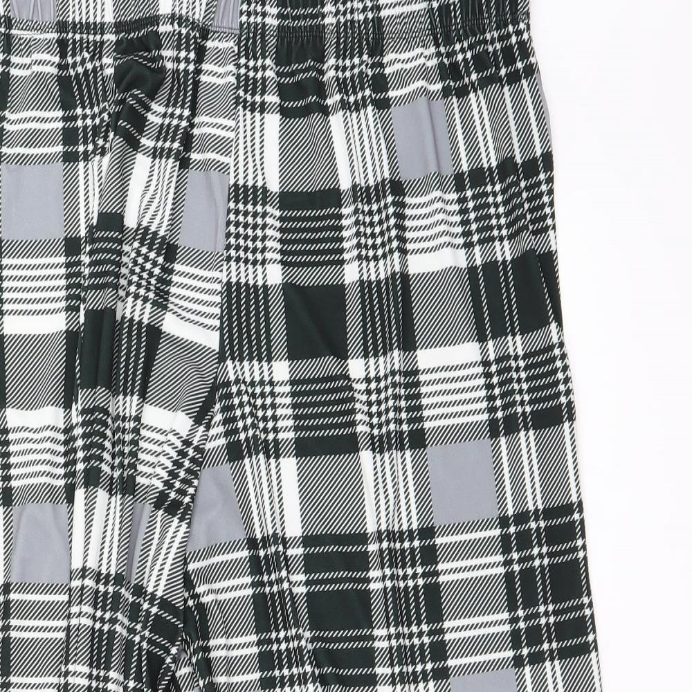 ASOS Womens Grey Check  Trousers  Size 16 L23 in