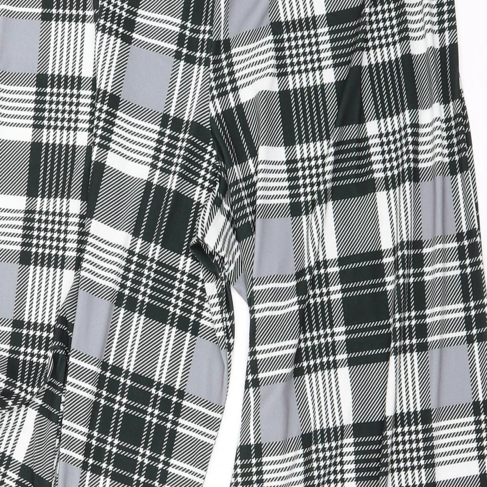 ASOS Womens Grey Check  Trousers  Size 16 L23 in