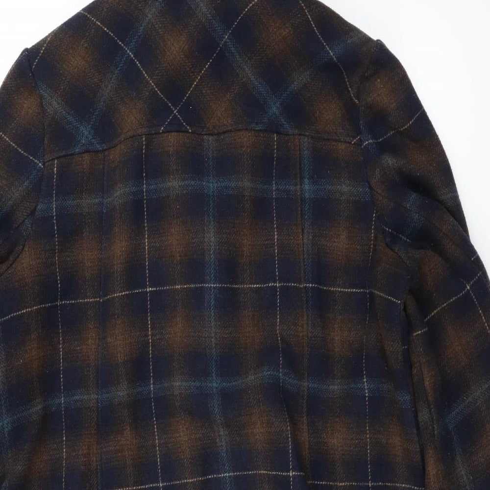 George Womens Blue Check  Jacket Coat Size 20