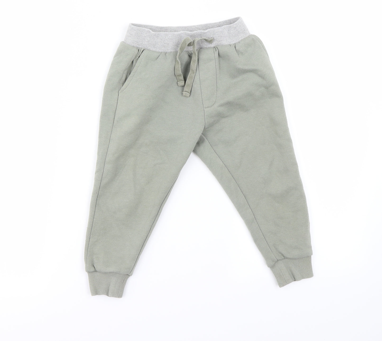 Be very  Boys Green   Sweatpants Trousers Size 2-3 Years
