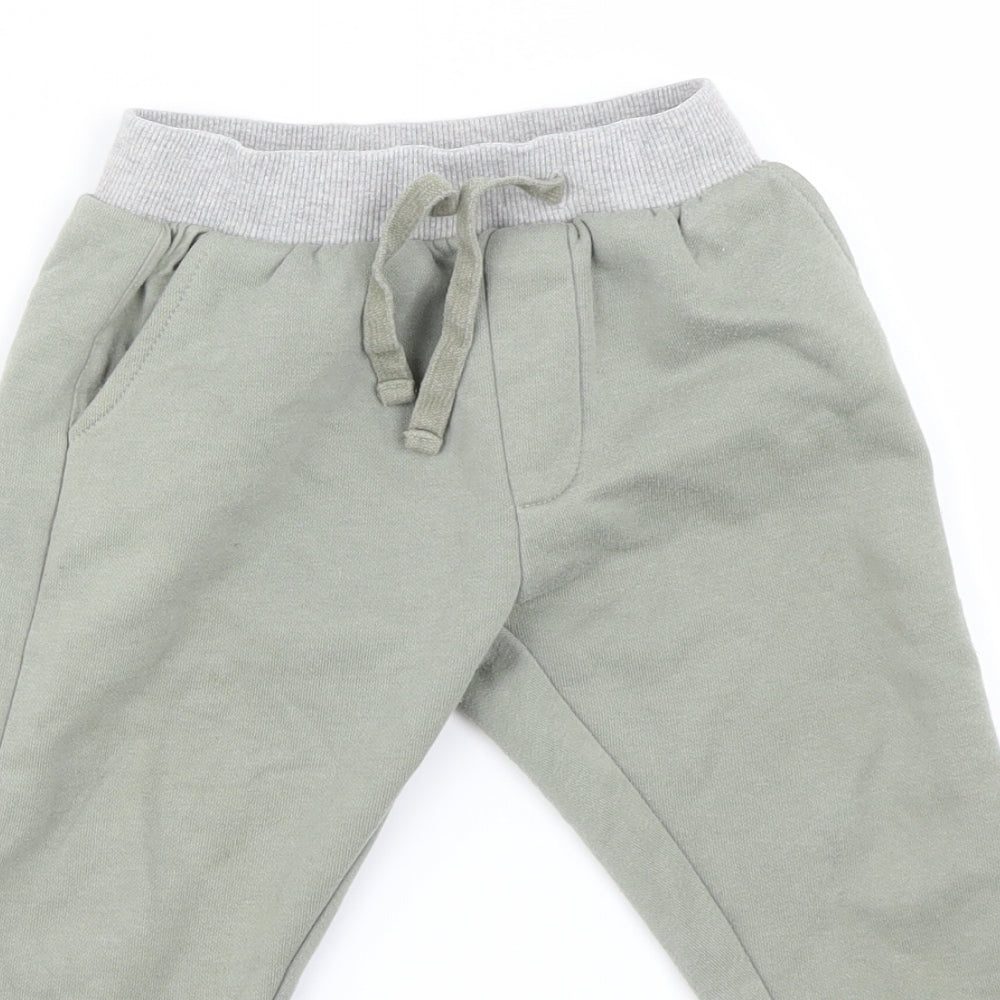 Be very  Boys Green   Sweatpants Trousers Size 2-3 Years