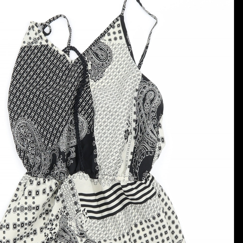 Atmosphere Womens Black Floral  Fit & Flare  Size 8