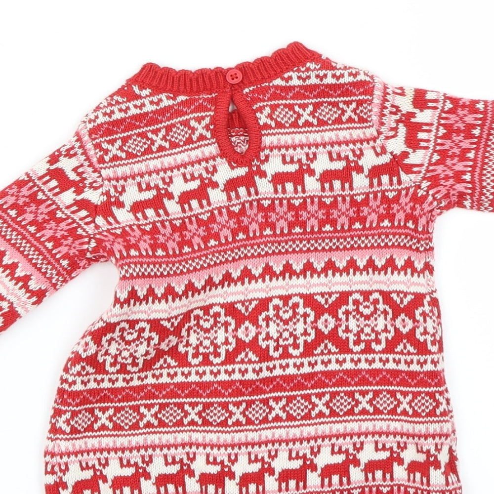 NEXT Boys Red   Pullover Jumper Size 0-3 Months