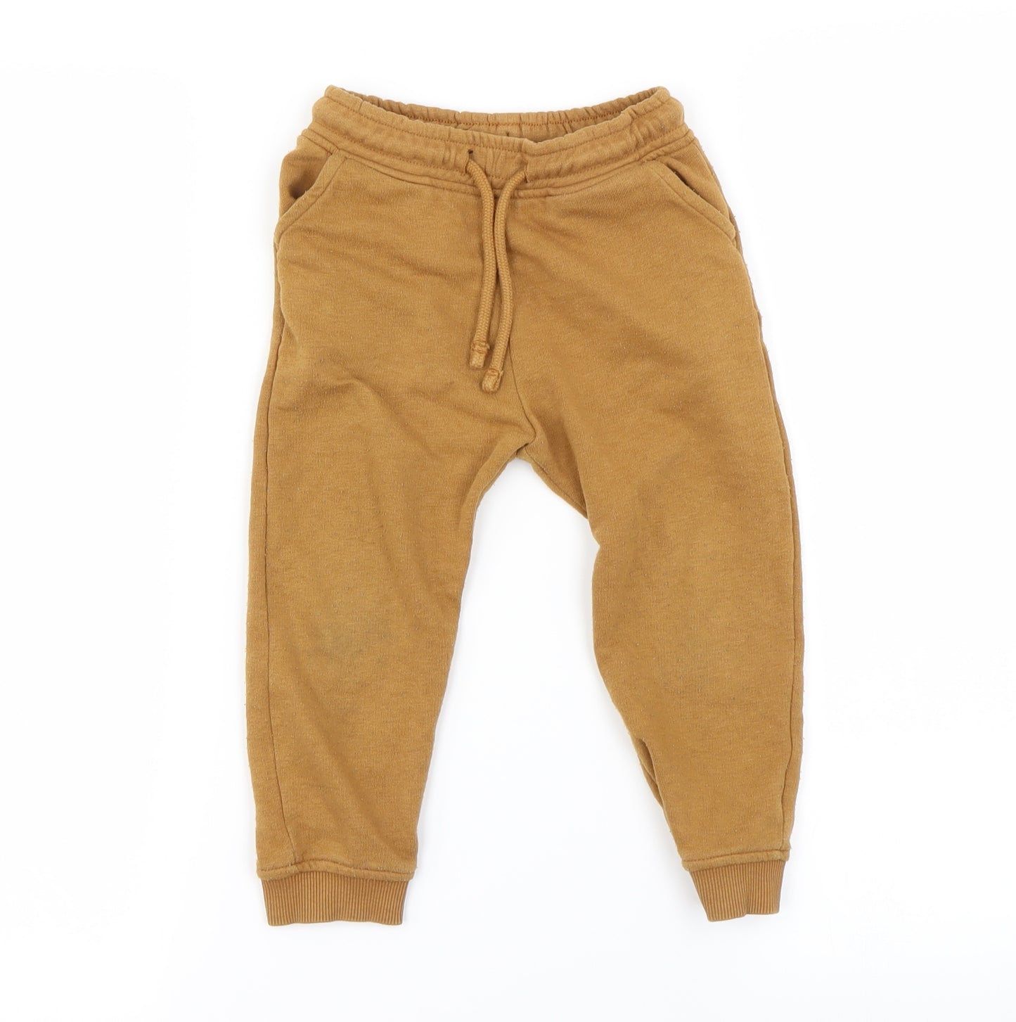 Preworn Boys Brown   Jogger Trousers Size 2-3 Years